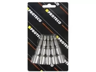 Hlavice nástrčná 6 mm sada 5 ks s magnetem stopka 1/4
