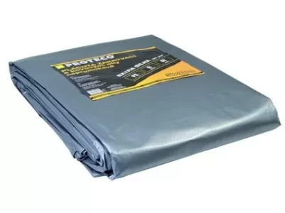 Plachta 5x8 m  extra silná nepromokavá s oky šedá 160g/m2