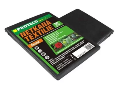 Textilie netkaná  1.6 x 10 m  černá 50g/m2