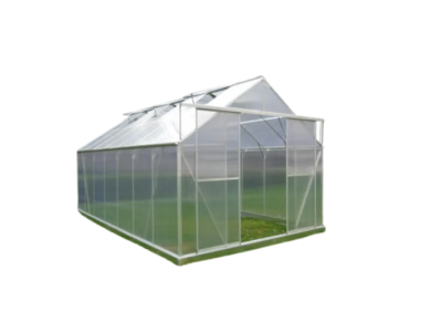 POLYKARBONÁTOVÝ SKLENÍK PREMIUM 4,32 X 2,54 M + OCELOVÁ ZÁKLADNA